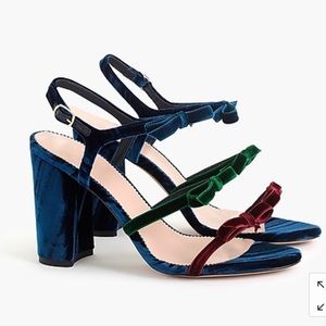 J. Crew Stella bow heels colorblocked 8.5 New